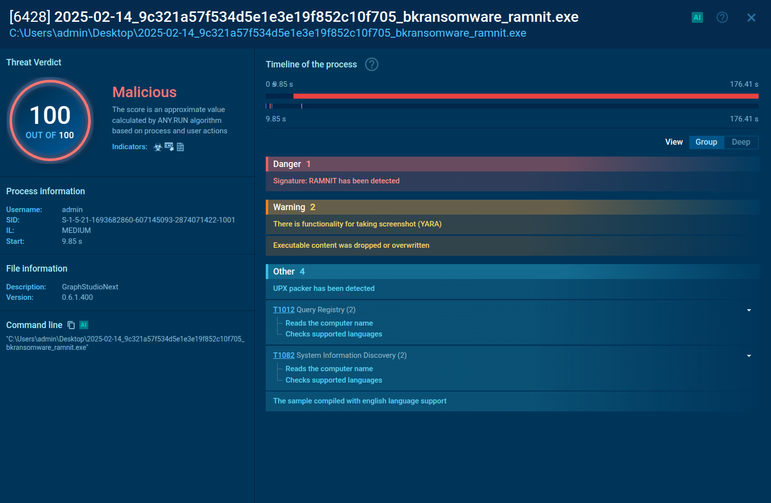 Ramnit screenshot