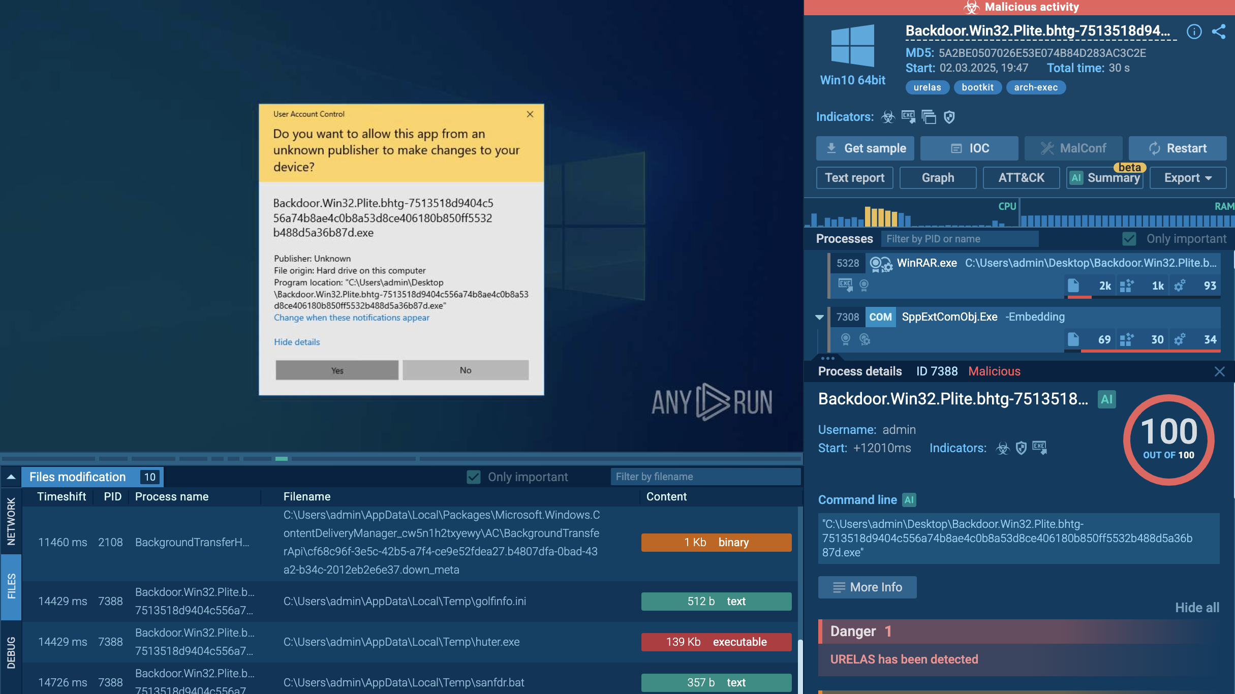 Rootkit screenshot